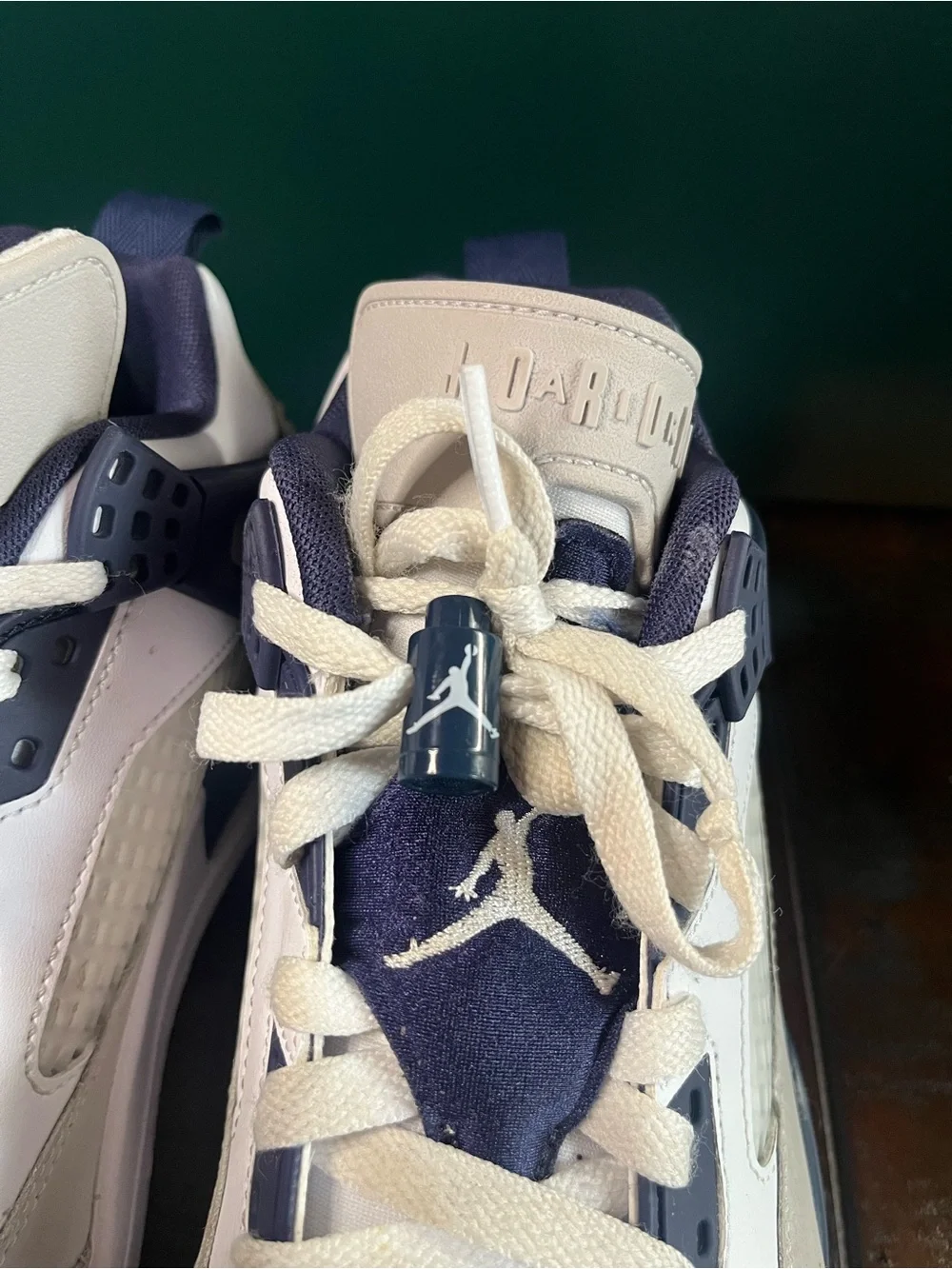 Nike Air Jordan Spizike Low White Midnight Navy Grey FQ1759-140 Men’s Size 8